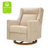 M11282DECDB,Babyletto,Kiwi Pro Power Glider Recliner w/ Power Lumbar in Performance Desert Eco-Chenille w/Dark WoodBase
