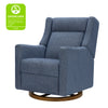 M11282OECDB,Babyletto,Kiwi Pro Power Glider Recliner w/ Power Lumbar in Performance Ocean Eco-Chenille w/Dark WoodBase