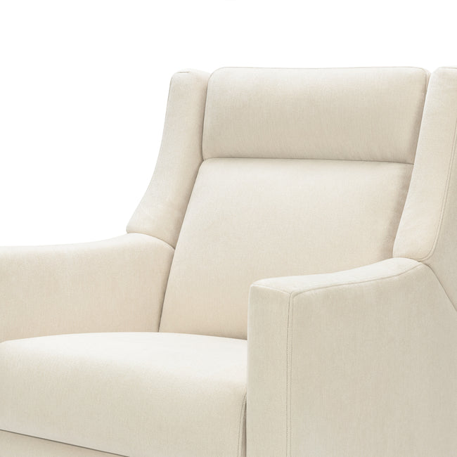 M11282OYECDB,Babyletto,Kiwi Pro Power Glider Recliner w/ Power Lumbar in Performance Oyster Eco-Chenille w/Dark WoodBase