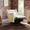 M11282OYECDB,Babyletto,Kiwi Pro Power Glider Recliner w/ Power Lumbar in Performance Oyster Eco-Chenille w/Dark WoodBase