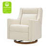 M11282OYECDB,Babyletto,Kiwi Pro Power Glider Recliner w/ Power Lumbar in Performance Oyster Eco-Chenille w/Dark WoodBase