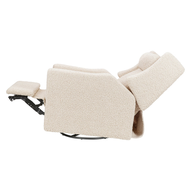 M11283AT,Babyletto,Kiwi Deluxe Power Glider Recliner w/Heat&Massage in Almond Teddy Loop
