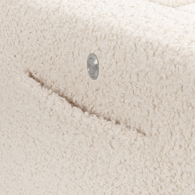 M11283AT,Babyletto,Kiwi Deluxe Power Glider Recliner w/Heat&Massage in Almond Teddy Loop