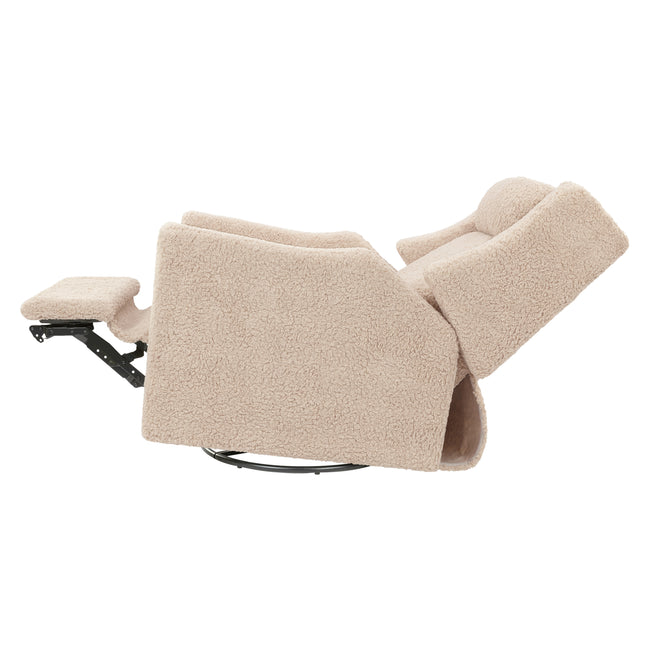 M11283CSG,Babyletto,Kiwi Deluxe Power Glider Recliner w/Heat&Massage in Chai Shearling