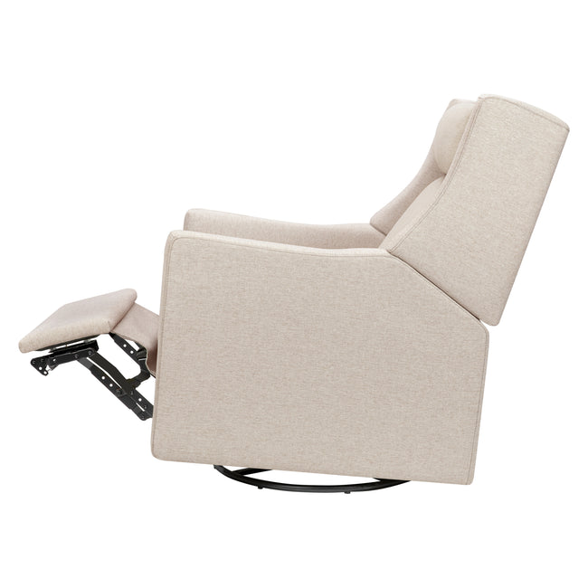 M11283PBEW,Babyletto,Kiwi Deluxe Power Glider Recliner w/Heat&Massage in Performance Beach Eco-Weave
