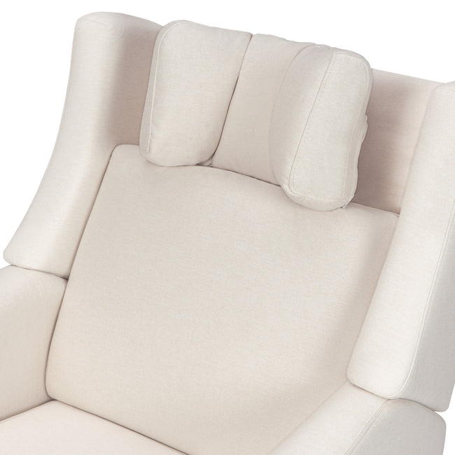 M11283PCMEW,Babyletto,Kiwi Deluxe Power Glider Recliner w/Heat&Massage in Performance Cream Eco-Weave