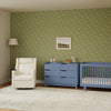 M11283PWB,Babyletto,Kiwi Deluxe Power Glider Recliner w/Heat&Massage in Performance Ivory Boucle