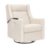 M11283PWB,Babyletto,Kiwi Deluxe Power Glider Recliner w/Heat&Massage in Performance Ivory Boucle