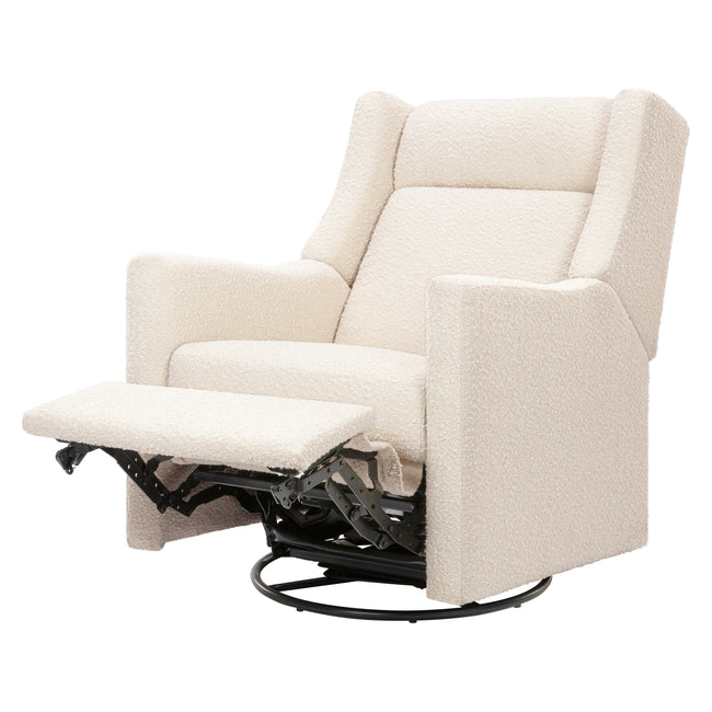 M11283PWB,Babyletto,Kiwi Deluxe Power Glider Recliner w/Heat&Massage in Performance Ivory Boucle