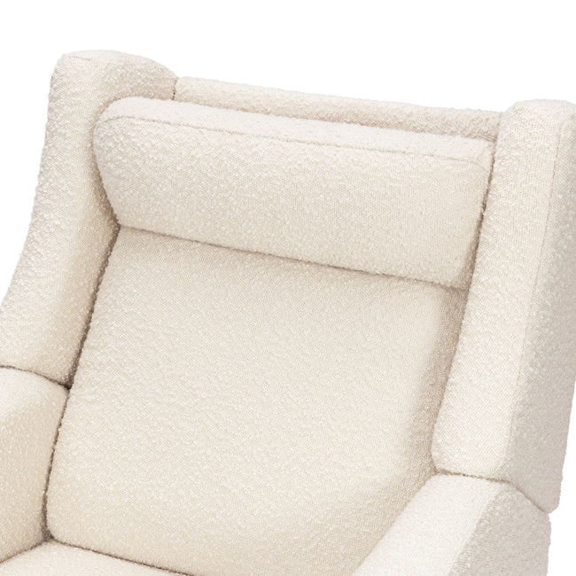 M11283PWB,Babyletto,Kiwi Deluxe Power Glider Recliner w/Heat&Massage in Performance Ivory Boucle