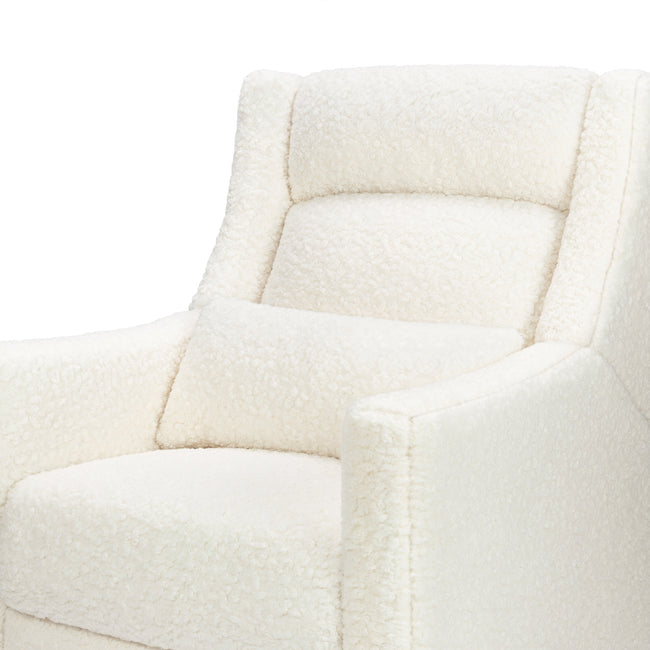 M11286CMSG,Babyletto,Kiwi Plus Power Glider Recliner w/ Power Headrest in Cream Shearling
