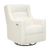 M11286CMSG,Babyletto,Kiwi Plus Power Glider Recliner w/ Power Headrest in Cream Shearling