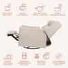 M11286PBEW,Babyletto,Kiwi Plus Power Glider Recliner w/ Power Headrest in Performance Beach Eco-Weave