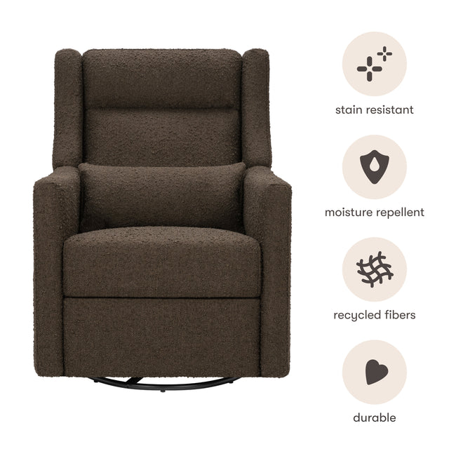 M11286PCB,Babyletto,Kiwi Plus Power Glider Recliner w/ Power Headrest in Performance Cocoa Boucle