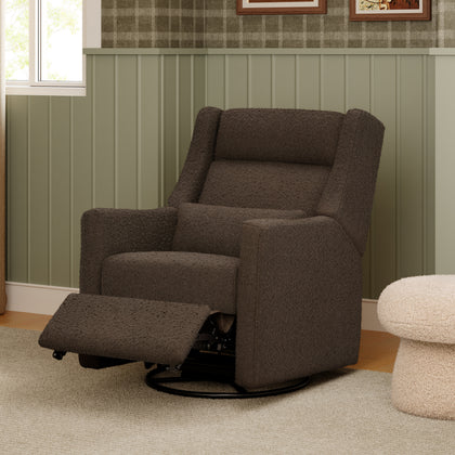M11286PCB,Babyletto,Kiwi Plus Power Glider Recliner w/ Power Headrest in Performance Cocoa Boucle