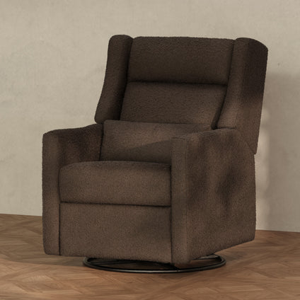 M11286PCB,Babyletto,Kiwi Plus Power Glider Recliner w/ Power Headrest in Performance Cocoa Boucle