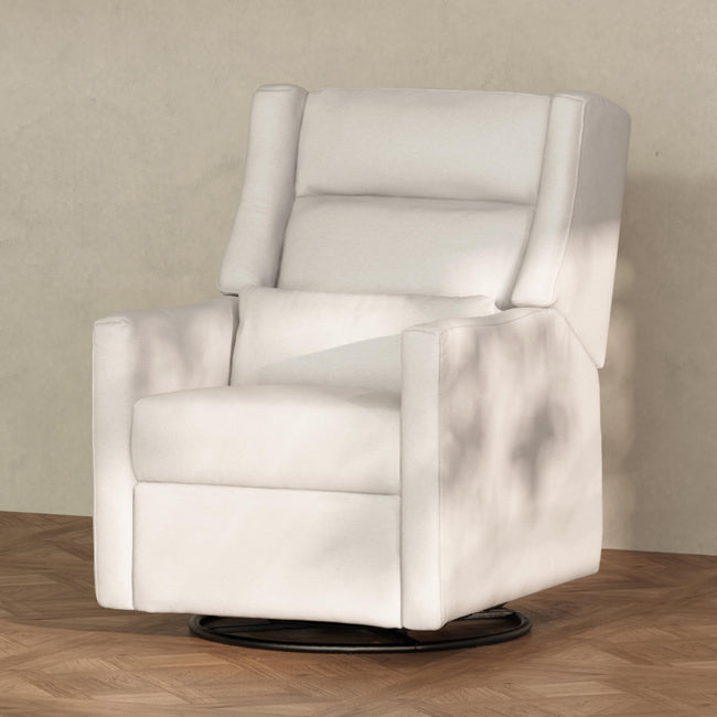 M11286PCMEW,Babyletto,Kiwi Plus Power Glider Recliner w/ Power Headrest in Performance Cream Eco-Weave