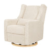 M11288ATLB,Babyletto,Kiwi Glider Recliner w/ Electronic Control and USB in Almond Teddy Loop w/ Light Wood Base