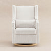 M11288FCSLB,Babyletto,Kiwi Glider Recliner w/ Electronic Control and USB in Fog Chatham Stripe Performance Eco-Weave w/LB