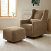 M11288LTDB,Babyletto,Kiwi Glider Recliner w/ Electronic Control and USB in Latte Teddy Loop w/ Dark Wood Base