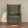 M11288OBLB,Babyletto,Kiwi Glider Recliner w/ Electronic Control and USB in Olive Boucle w/Light Wood Base