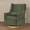 M11288OBLB,Babyletto,Kiwi Glider Recliner w/ Electronic Control and USB in Olive Boucle w/Light Wood Base