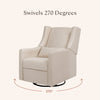 M11288PBEW,Babyletto,Kiwi Glider Recliner w/ Electronic Control and USB in Performance Beach Eco-Weave