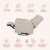 M11288PBEW,Babyletto,Kiwi Glider Recliner w/ Electronic Control and USB in Performance Beach Eco-Weave