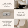 M11288PBEW,Babyletto,Kiwi Glider Recliner w/ Electronic Control and USB in Performance Beach Eco-Weave