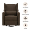 M11288PCB,Babyletto,Kiwi Glider Recliner w/ Electronic Control and USB in Performance Cocoa Boucle