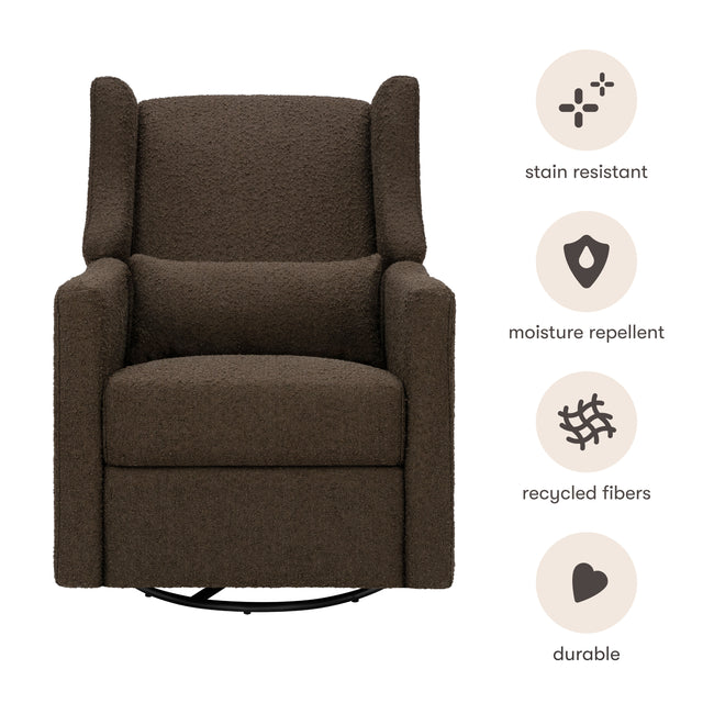 M11288PCB,Babyletto,Kiwi Glider Recliner w/ Electronic Control and USB in Performance Cocoa Boucle