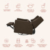 M11288PCB,Babyletto,Kiwi Glider Recliner w/ Electronic Control and USB in Performance Cocoa Boucle