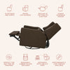 M11288PCB,Babyletto,Kiwi Glider Recliner w/ Electronic Control and USB in Performance Cocoa Boucle