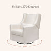 M11288PCMEW,Babyletto,Kiwi Glider Recliner w/ Electronic Control and USB in Performance Cream Eco-Weave