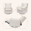 M11288PCMEW,Babyletto,Kiwi Glider Recliner w/ Electronic Control and USB in Performance Cream Eco-Weave