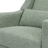 M11288STLB,Babyletto,Kiwi Glider Recliner w/ Electronic Control and USB in Sage Teddy Loop w/ Light Wood Base