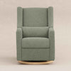 M11288STLB,Babyletto,Kiwi Glider Recliner w/ Electronic Control and USB in Sage Teddy Loop w/ Light Wood Base