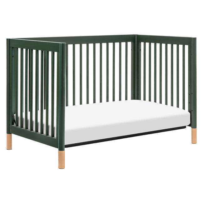 M12901FRGRBE,Babyletto,Gelato 4-in-1 Convertible Crib w/Toddler Bed Kit in Forest Green/Blonde Feet