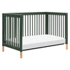 M12901FRGRBE,Babyletto,Gelato 4-in-1 Convertible Crib w/Toddler Bed Kit in Forest Green/Blonde Feet
