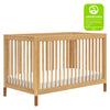 M12901HYVTL,Babyletto,Gelato 4-in-1 Convertible Crib w/Toddler Bed Kit in Honey/Vegan Tan Leather Feet