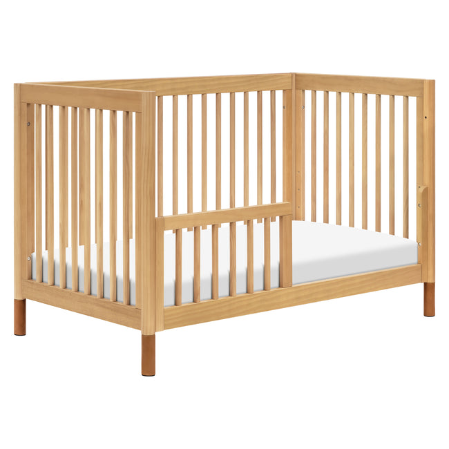 M12901HYVTL,Babyletto,Gelato 4-in-1 Convertible Crib w/Toddler Bed Kit in Honey/Vegan Tan Leather Feet