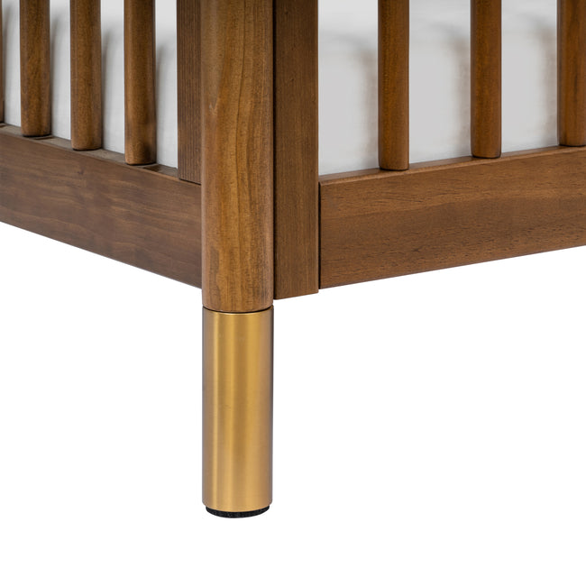M12901NLGLD,Babyletto,Gelato 4-in-1 Convertible Crib w/Toddler Conversion Kit in Natural Walnut Gold Ft