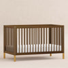 M12901NLGLD,Babyletto,Gelato 4-in-1 Convertible Crib w/Toddler Conversion Kit in Natural Walnut Gold Ft