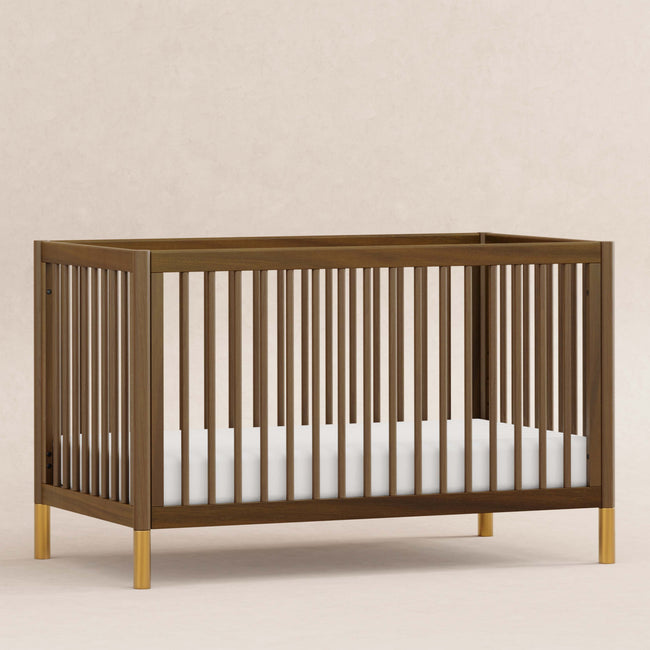 M12901NLGLD,Babyletto,Gelato 4-in-1 Convertible Crib w/Toddler Conversion Kit in Natural Walnut Gold Ft