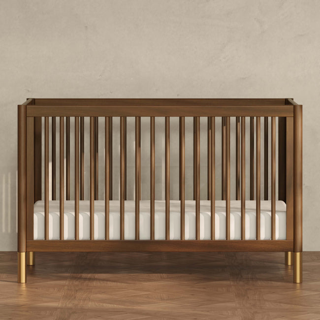 M12901NLGLD,Babyletto,Gelato 4-in-1 Convertible Crib w/Toddler Conversion Kit in Natural Walnut Gold Ft