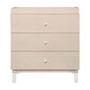 M12923NXW,Babyletto,Gelato 3-Drawer Changer Dresser  White Feet w/Removable Changing Tray in Washed Natural