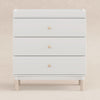 M12923WNX,Babyletto,Gelato 3-Drawer Changer Dresser  Washed Natural Ft w/Removable Changing Tray in White