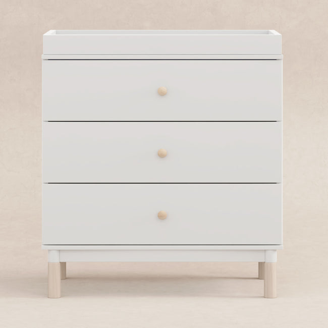 M12923WNX,Babyletto,Gelato 3-Drawer Changer Dresser  Washed Natural Ft w/Removable Changing Tray in White