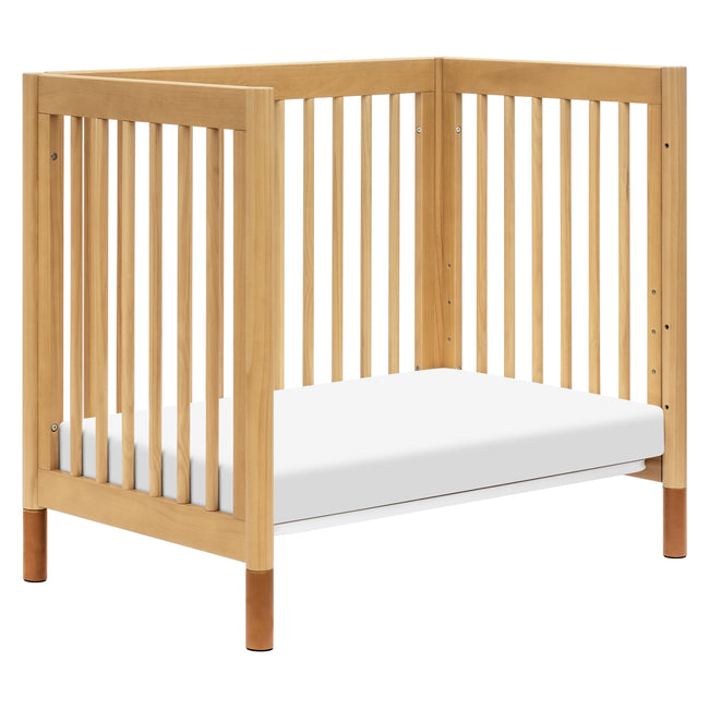 M12998HYVTL,Babyletto,Gelato 4-in-1 Convertible Mini Crib and Twin bed in Honey with Vegan Tan Leather Feet