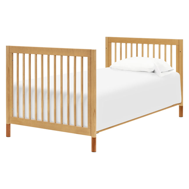 M12998HYVTL,Babyletto,Gelato 4-in-1 Convertible Mini Crib and Twin bed in Honey with Vegan Tan Leather Feet